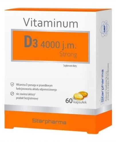 zdjęcie produktu Starpharma Vitaminum D3 4000 Strong 60 kapsułek