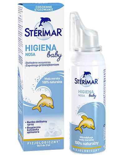zdjęcie produktu Sterimar Baby Higiena nosa fizjologiczny roztwór wody morskiej dla dzieci 0-3 100 ml