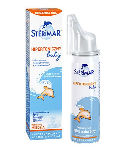 zdjęcie produktu Sterimar Baby hipertoniczny roztwór wody morskiej wzbogacony miedzią do nosa 50 ml