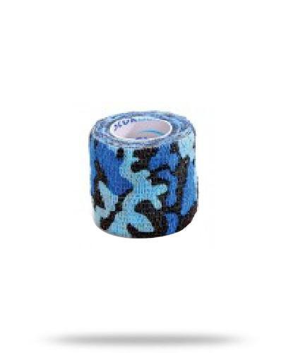 podgląd produktu Stokban bandaż elastyczny samoprzylepny moro niebieski 5cm x 4,5m 1 sztuka
