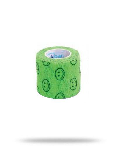 podgląd produktu Stokban bandaż elastyczny samoprzylepny zielony uśmiech 5cm x 4,5m 1 sztuka