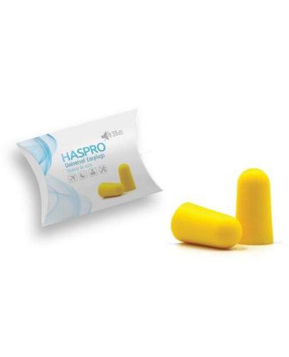 zdjęcie produktu Stopery do uszu jednorazowe Haspro 1P Foam żółte 1 para