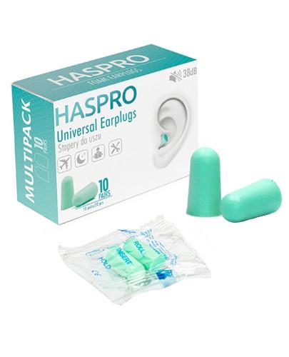podgląd produktu Stopery do uszu jednorazowe Haspro Multi10 miętowe 10 par