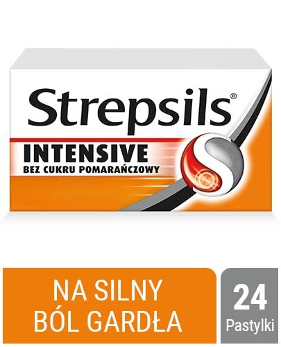zdjęcie produktu Strepsils Intensive bez cukru pomarańczowy 24 pastylek twardych