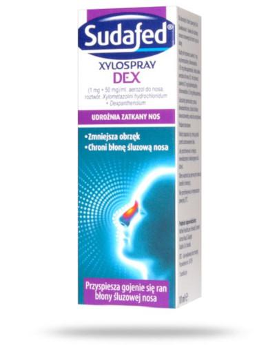zdjęcie produktu Sudafed Xylospray DEX (1 mg + 50 mg)/ml aerozol do nosa 10 ml