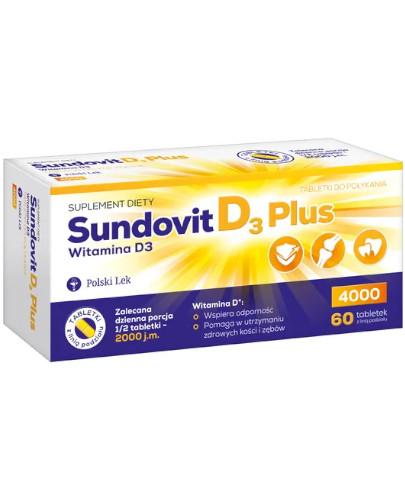 zdjęcie produktu Sundovit D3 Plus 60 tabletek