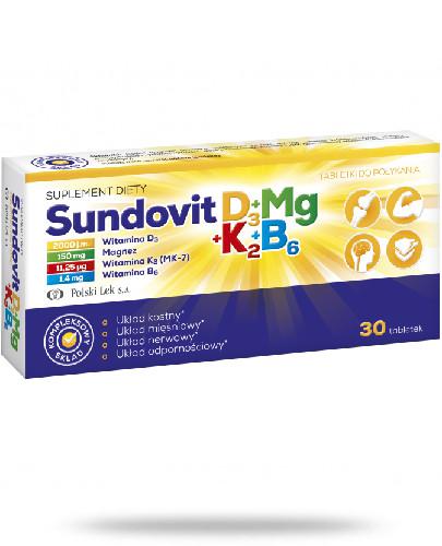 zdjęcie produktu Sundovit D3+Mg+K2+B6 30 tabletek