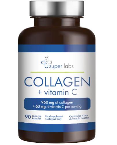 podgląd produktu Super Labs Collagen + Vitamin C 90 kapsułek
