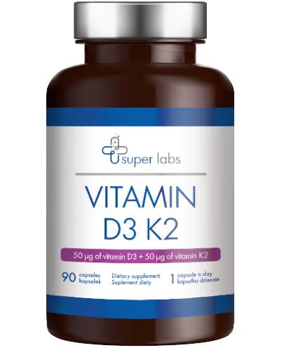 podgląd produktu Super Labs Vitamin D3 + Vitamin K2 90 kapsułek