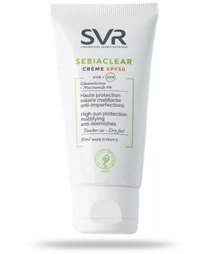 podgląd produktu SVR Sebiaclear krem ochronny SPF50 przeciw niedoskonałościom 50 ml