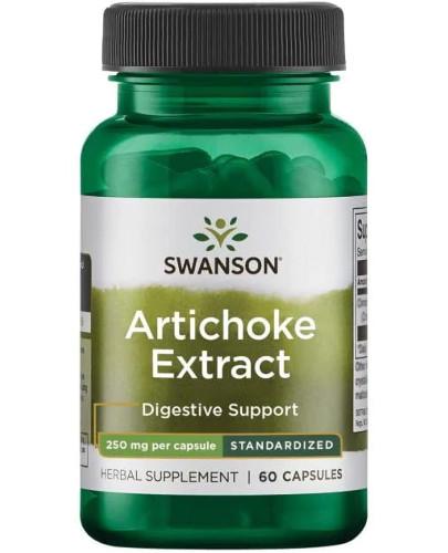 podgląd produktu Swanson Artichoke Extract (karczoch) 250 mg 60 kapsułek