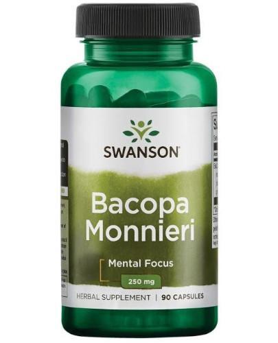 podgląd produktu Swanson Bacopa Monnieri 250 mg 90 kapsułek