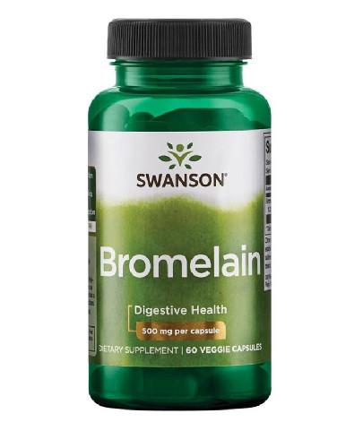 podgląd produktu Swanson Bromelina 500 mg 60 kapsułek