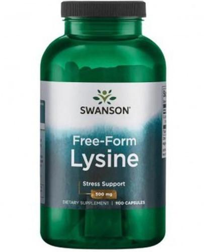 zdjęcie produktu Swanson Free Form Lysine (lizyna) 500mg 100 kapsułek