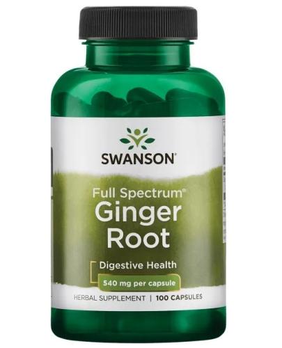 podgląd produktu Swanson Full Spectrum Ginger Root 540 mg 100 kapsułek