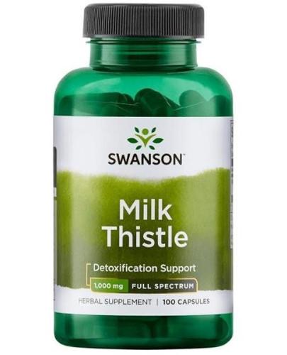 podgląd produktu Swanson Full Spectrum Milk Thistle 500 mg 100 kapsułek