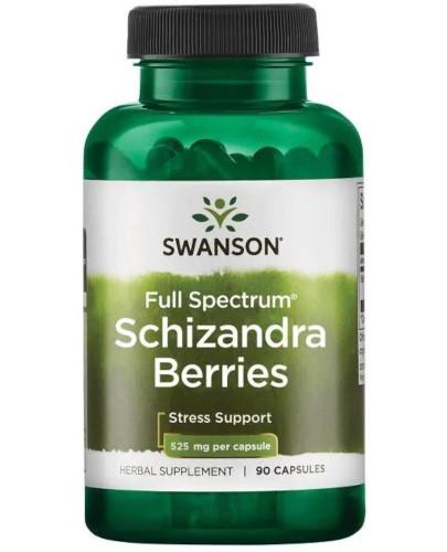 zdjęcie produktu Swanson Full Spectrum Schizandra Berries (Cytryniec chiński) 525mg 90 kapsułek