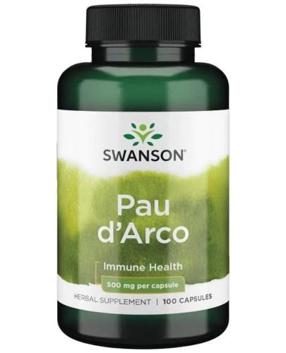zdjęcie produktu Swanson Pau d'Arco 500 mg 100 kapsułek