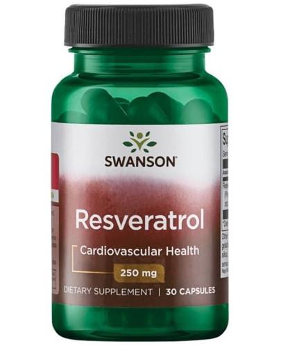 podgląd produktu Swanson Resveratrol (Resweratrol) 250mg 30 kapsułek