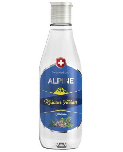 podgląd produktu SwissMedicus Alpine spirytusowy wyciąg z 10 alpejskich ziół 250 ml