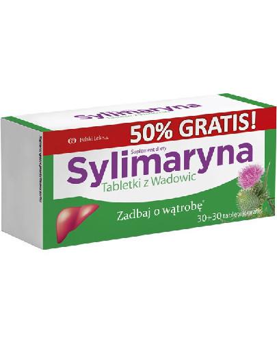 podgląd produktu Sylimaryna Tabletki z Wadowic 2x 30 tabletek