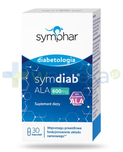 podgląd produktu Symphar Diabetologia SymDiab ALA 600mg 30 kapsułek