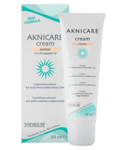 podgląd produktu Synchroline Aknicare Cream Teintee Clair na niedoskonałości skóry 50 ml