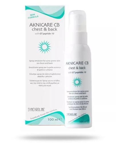 podgląd produktu Synchroline Aknicare Spray preparat do stosowania na skórę pleców i dekoltu 100 ml