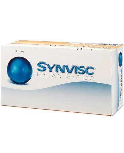podgląd produktu Synvisc Hylan G-F 20 16 mg/2ml  hialuronianu sodu 3 ampułko-strzykawki 2 ml