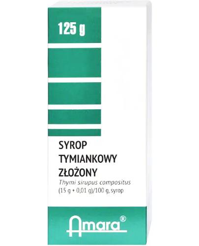 podgląd produktu Syrop tymiankowy złożony 15g + 0,01g/100 g syrop 125 g Amara
