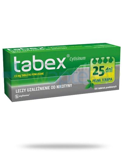 podgląd produktu Tabex 1,5mg lek ułatwiający rzucenie palenia 100 tabletek
