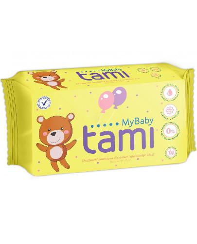 podgląd produktu Tami MyBaby chusteczki nawilżane dla dzieci i niemowląt 72 sztuki