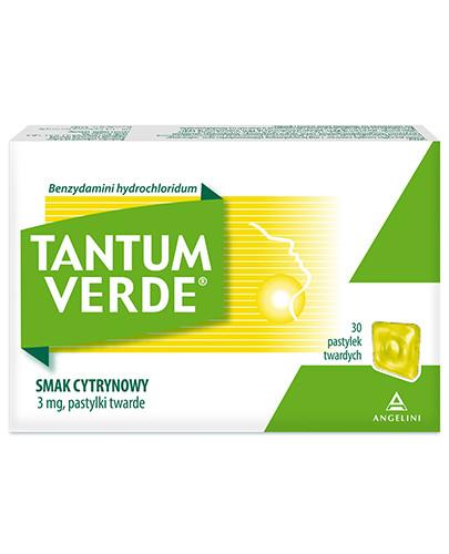 podgląd produktu Tantum Verde 3 mg pastylki do ssania smak cytrynowy 30 sztuk