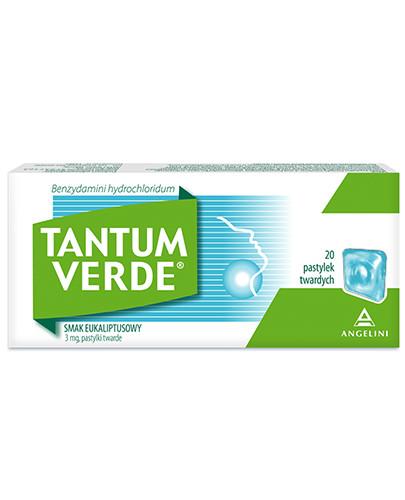podgląd produktu Tantum Verde 3 mg pastylki do ssania smak eukaliptusowy 20 sztuk
