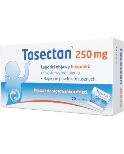 zdjęcie produktu Tasectan 250mg proszek do stosowania u dzieci 20 saszetek