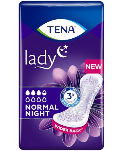 podgląd produktu Tena Lady Normal Night podpaski anatomiczne na noc 10 sztuk