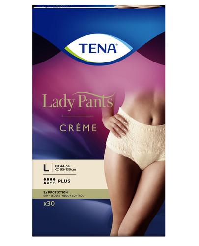 podgląd produktu Tena Lady Pants Plus Creme damskie majtki chłonne rozmiar L 30 sztuk