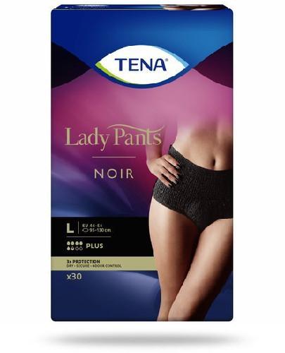 podgląd produktu Tena Lady Pants Plus Noir damskie majtki chłonne rozmiar L 30 sztuk