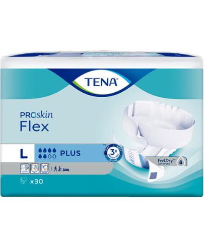 podgląd produktu Tena ProSkin Flex Plus pieluchomajtki z regulowanym pasem mocującym rozmiar L 30 sztuk