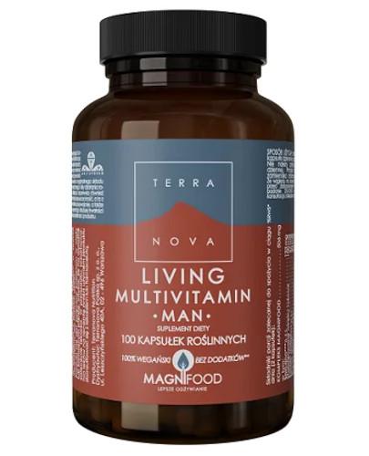 podgląd produktu Terranova Living Multivitamin Man 100 kapsułek roślinnych