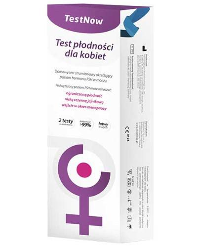 podgląd produktu Test płodności dla kobiet TestNow 2 testy
