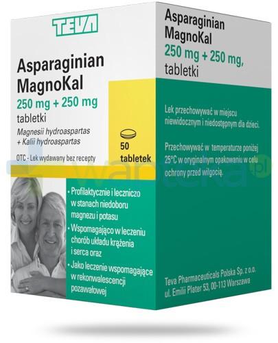 podgląd produktu Teva Asparaginian MagnoKal 50 tabletek