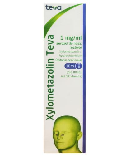 zdjęcie produktu Teva Xylometazolin 1mg/ml aerozol do nosa 10 ml