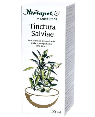 podgląd produktu Tinctura Salviae koncentrat do sporządzania roztworu do płukania gardła 100 ml Herbapol.jpg