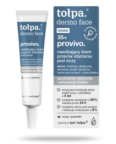 podgląd produktu Tołpa Dermo Face 35+ provivo nawilżający krem przeciw starzeniu pod oczy 10 ml