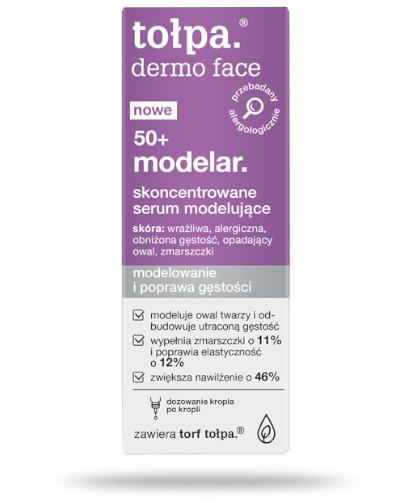 podgląd produktu Tołpa Dermo Face 50+ modelar skoncentrowane serum modelujące 20 ml
