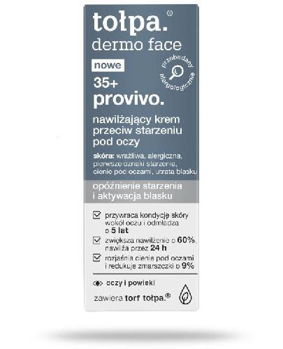 podgląd produktu Tołpa dermo face provivo 35+ nawilżający krem przeciw starzeniu pod oczy 10 ml
