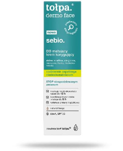 podgląd produktu Tołpa Dermo Face Sebio. BB matujący krem korygujący 40 ml