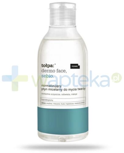 podgląd produktu Tołpa dermo face sebio normalizujący płyn micelarny do mycia twarzy 200 ml