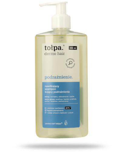 podgląd produktu Tołpa Dermo Hair Podrażnienie nawilżający szampon kojący podrażnienia 250 ml
